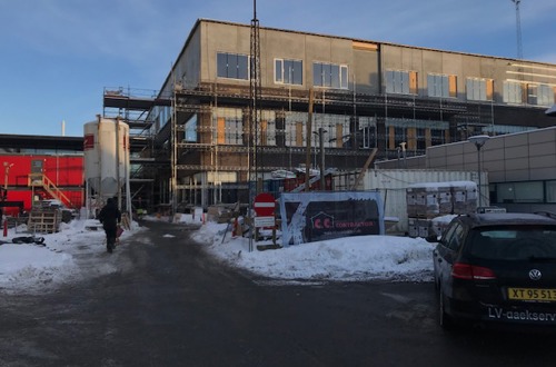 Byggeriet til Nyt Kvinde-Barnhus i Hjørring fra januar 2019