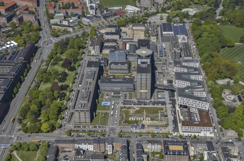 Luftfoto af byggeriet fra maj 2020