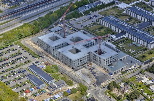 Luftfoto af Nyt Hospital Hvidovre fra maj 2020