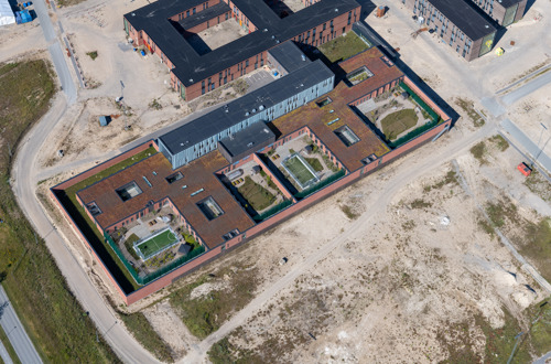 Luftfoto af byggeriet juli 2022, af Jesper Larsen