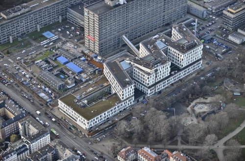 Luftfoto af byggeriet fra december 2017