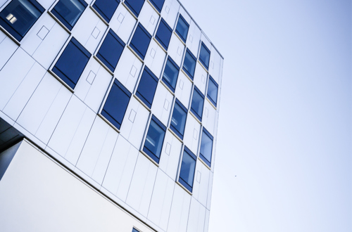 Facaden på Kolding Sygehus