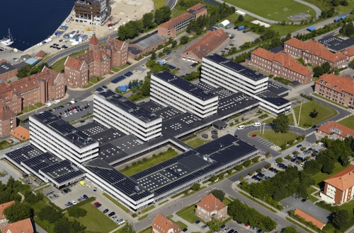 Luftfoto af Specialsygehus Sønderborg