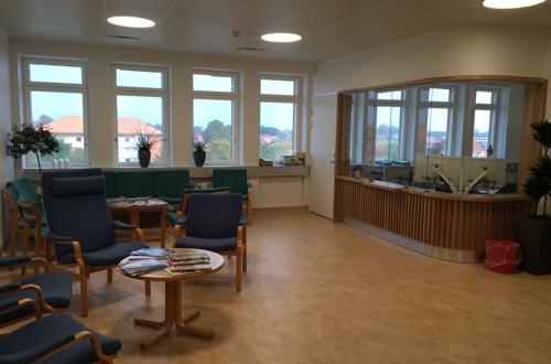 Onkologisk venteområde på Specialsygehus Sønderborg